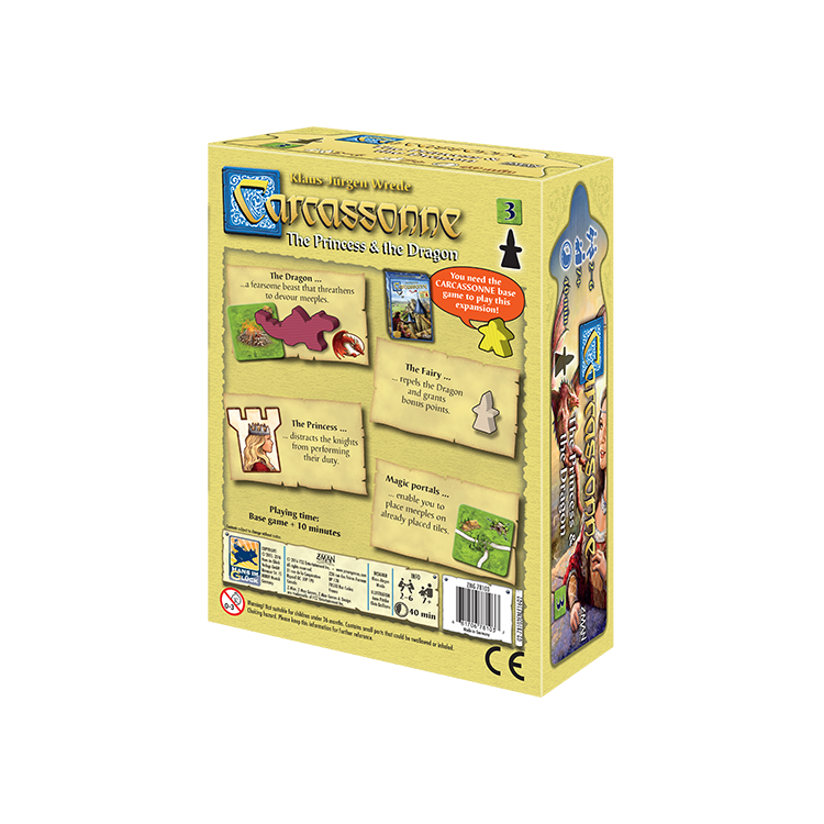 Carcassonne 3 Princess & Dragon (Svenska) - Expansion