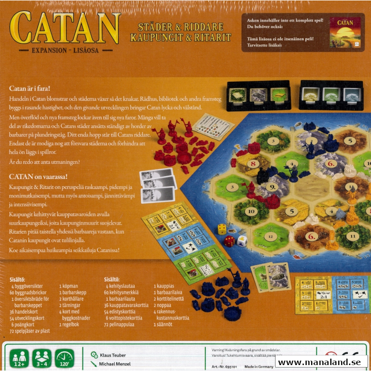 Catan: Städer och Riddare - Expansion (Svenska)