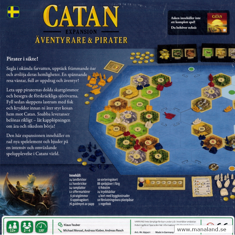 Catan: Äventyrare och pirater - Expansion (Svenska)