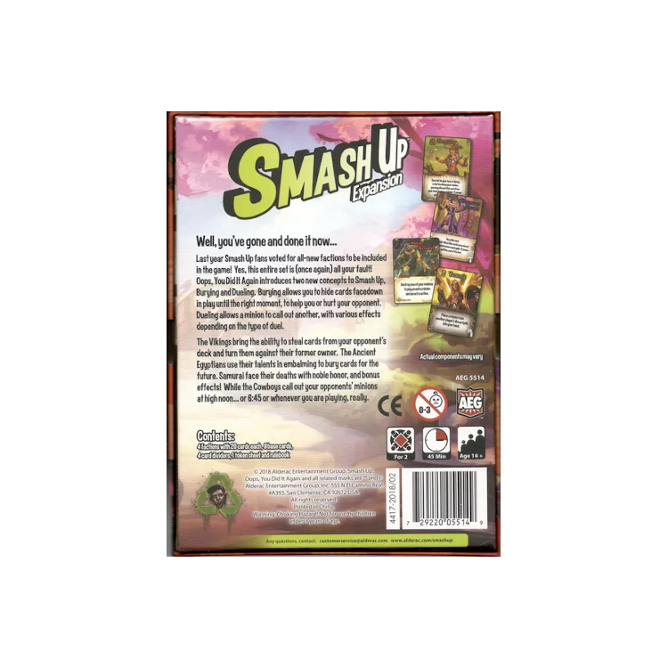 Smash Up Oops You Did It Again (Expansion)