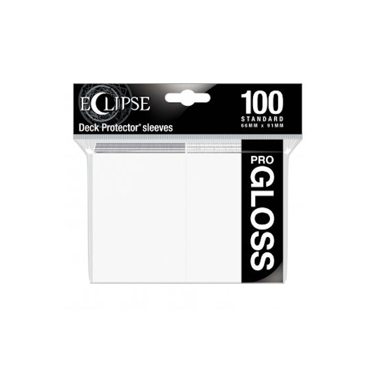 Eclipse Gloss Standard Sleeves: Arctic White - Ultra pro