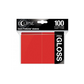 Eclipse Gloss Standard Sleeves: Apple Red - Ultra pro