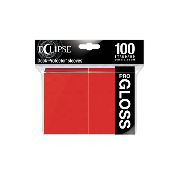 Eclipse Gloss Standard Sleeves: Apple Red - Ultra pro