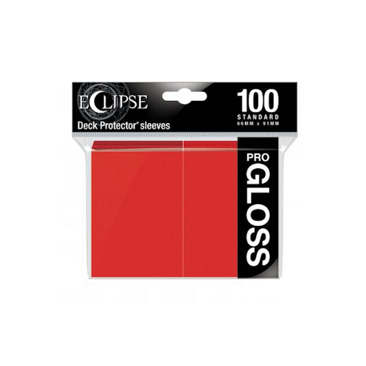 Eclipse Gloss Standard Sleeves: Apple Red - Ultra pro