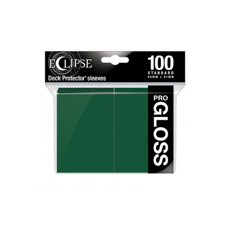 Eclipse Gloss Standard Sleeves: Forest Green - Ultra pro