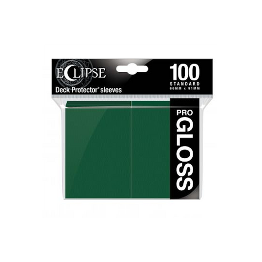 Eclipse Gloss Standard Sleeves: Forest Green - Ultra pro