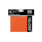 Eclipse Gloss Standard Sleeves: Pumpkin Orange - Ultra pro