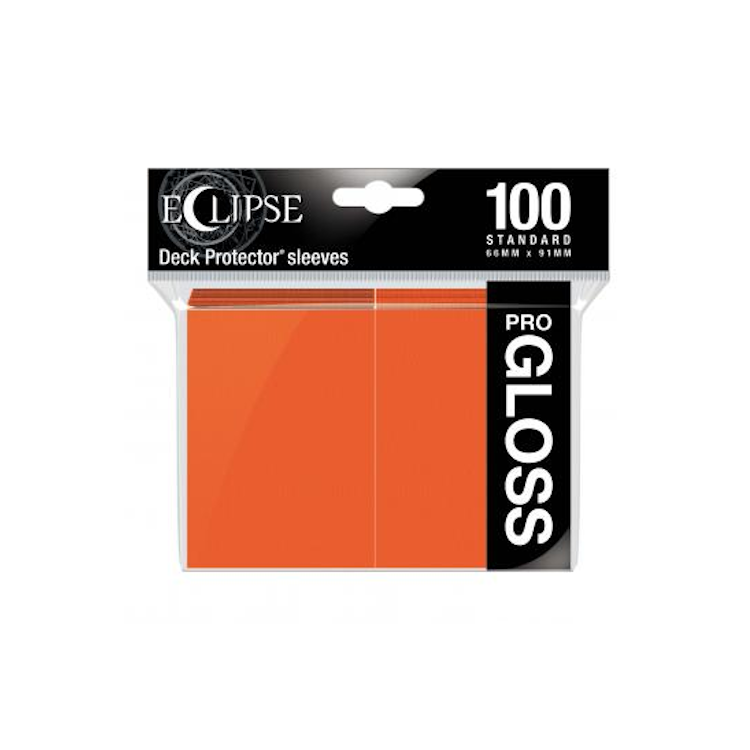 Eclipse Gloss Standard Sleeves: Pumpkin Orange - Ultra pro