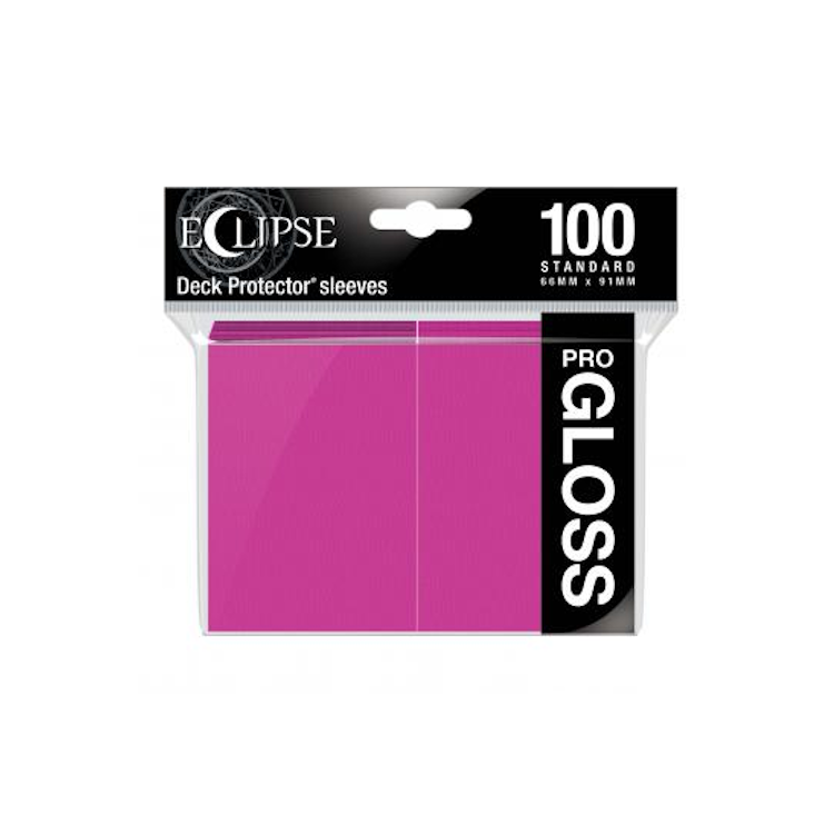 Eclipse Gloss Standard Sleeves: Hot Pink - Ultra pro