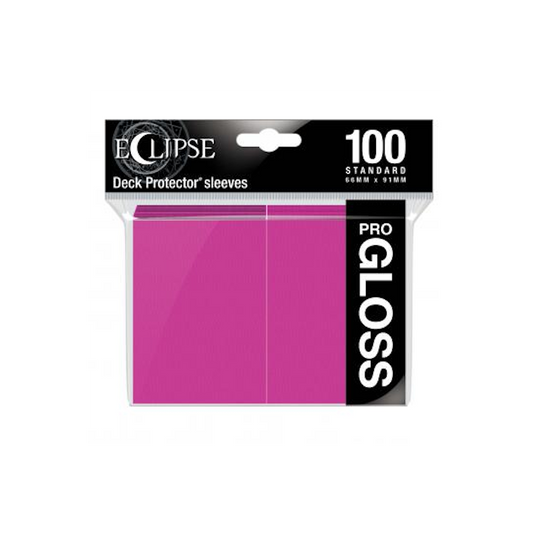 Eclipse Gloss Standard Sleeves: Hot Pink - Ultra pro