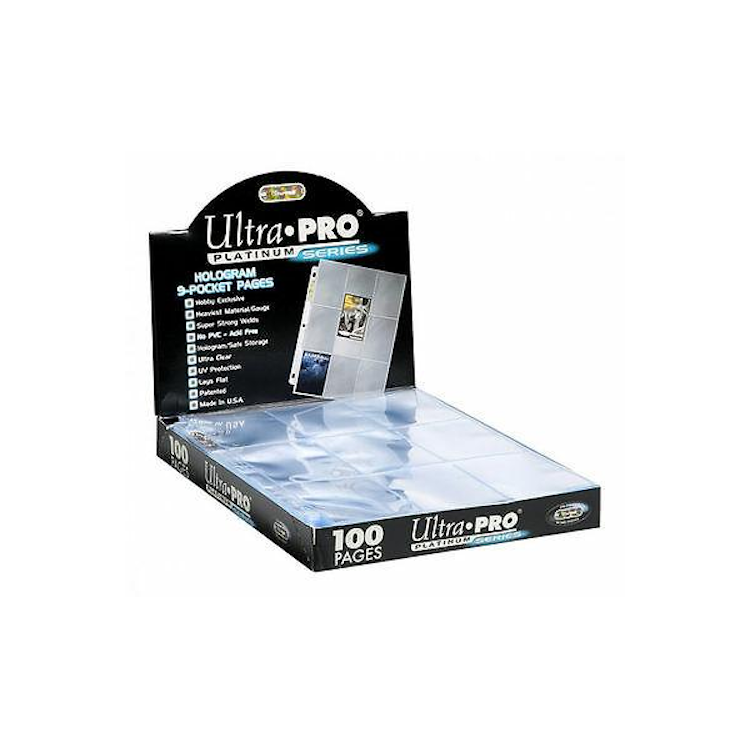 Platinum 9-Pocket Pages (11 hål) Display (100 Sidor) - Ultra pro